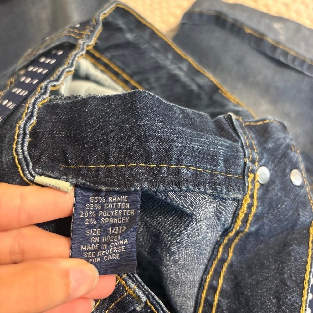 Y2K Angel's Blue Denim Capris - Picture 8 of 8